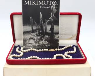LOT 431 MIKIMOTO NECKLACE