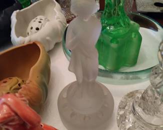 Clear Cambridge Glass Lady