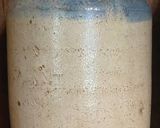 D. Ferris Cobalt Decorated Stoneware Bottle