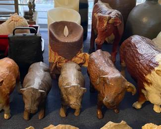 Bull Collection (Porcelain and Metal)