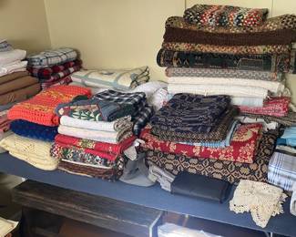 Assorted Quilts, Coverlets, Blankets and Bedding