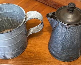 Assorted Grey and White Swirl Granite Ware