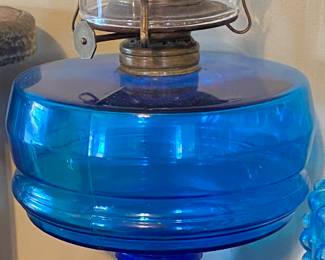 Cobalt Blue Oil Lamp