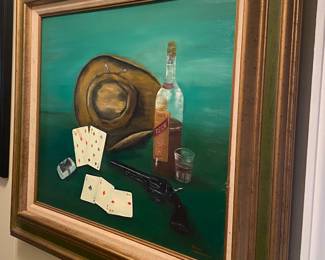 Gambler Themed Painting by Wayne Throckmorton