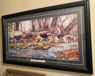 "Run on Indian Creek" Hunting Dog Themed Print
