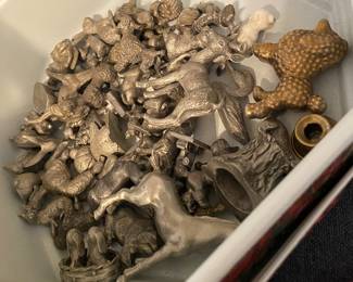 Pewter Animal Figurines