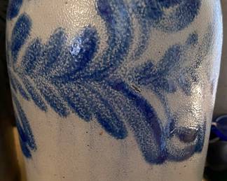 Examples of Numerous Cobalt Stoneware Pottery Pieces