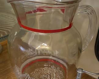 Vintage Glass Pitcher