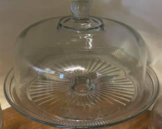 Glass Cake Stand with Cover