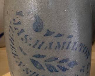 Hamilton Cobalt Decorated Stoneware Greensboro, Pa.