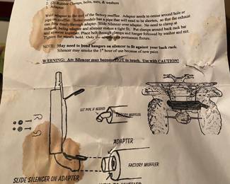 ATV Exhaust Silencer