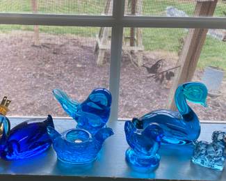 Assorted Small Glass Animal and Bird Gigures