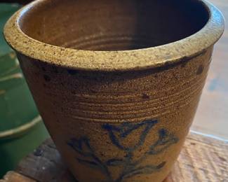 1986 Ben Owen III Cobalt Decorated Cream Riser