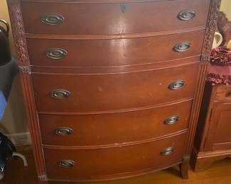Bowfront Mahogany Chest of Drawers