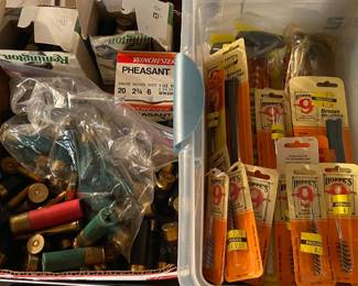 Shotgun Shells and Cleaning Brushes