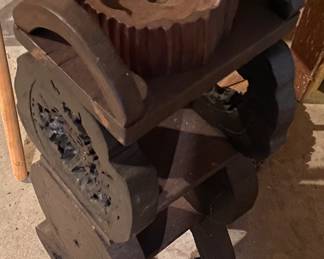 Carved Unusual Smoking Stand