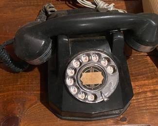 Old Rotary Bakelite Telephone