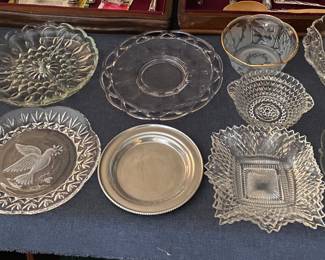 Assorted Glassware (Egg Plate, Serving Bowls)