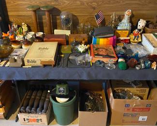 Collectibles, Glass, Clock and More