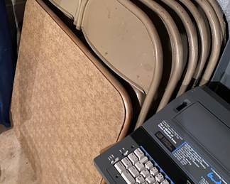 Folding Chairs and Table