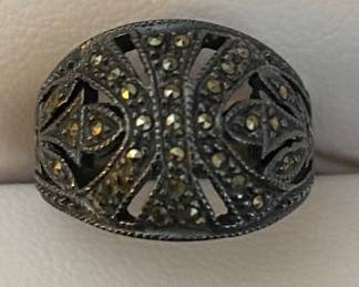 Marcasite and Sterling Ring
