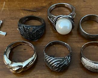 Sterling and Costume Rings
