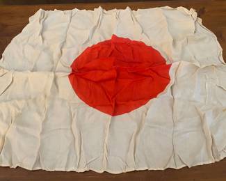 Small Silk WW2 Era Japanese Flag