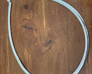 Nice Sterling Herringbone Necklace