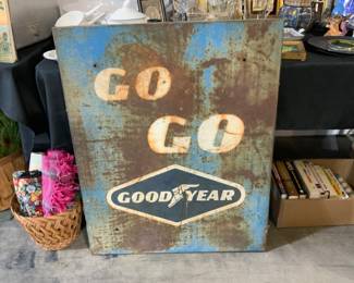 Vintage metal sign Goodyear Tires