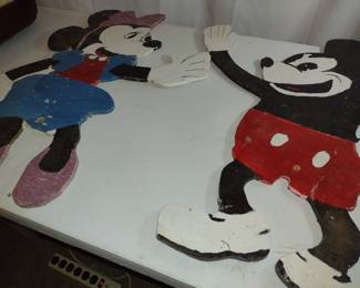 Mickey and Minnie cut outs