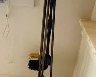 brass fireplace tools