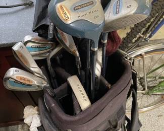 GOLF CLUBS AND BAGS