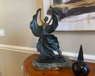 FASCINATION BY ICART BRONZE SIGNED SCULPTURE - NOT A REPRO