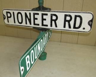 Original Street Signs w/Mount 