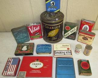 Tobacco Tins & Cigarette Boxes