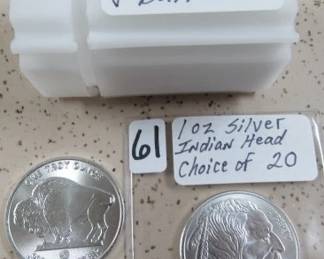 1 oz. Silver Indian Head/Buffalo Rounds