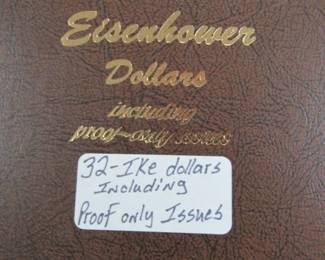 32 - Ike Dollars in Album Including Proof Only Issues 