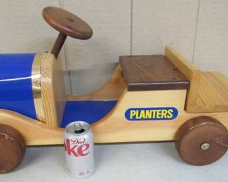 Wooden Mr. Peanut Display Car