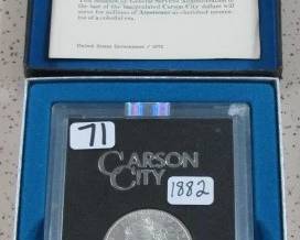 1882 GSA UNC. Carson City Silver Dollar in Box - Graded by NGC MS 64