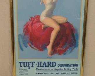 1945 Tuff-Hard Corp. Cutting Tools Advertising Calendar - "Winning Form" - Tintogravure - Rolf Armstrong
