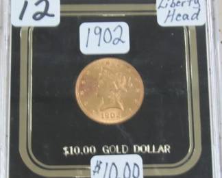 1902 Gold $10.00 Liberty Head Coin