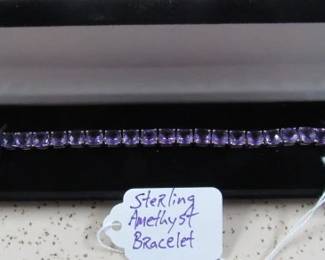 Sterling Amethyst Bracelet