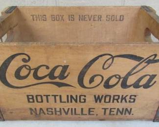 Late 1800's to Early 1900's Wooden Coca-Cola Delivery Box - Nashville, TN