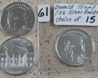Donald Trump 1 oz. Silver Rounds