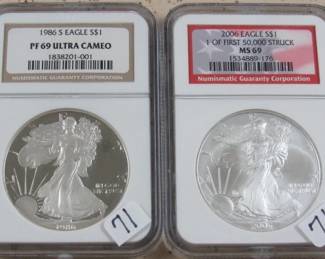 NGC Silver Eagles