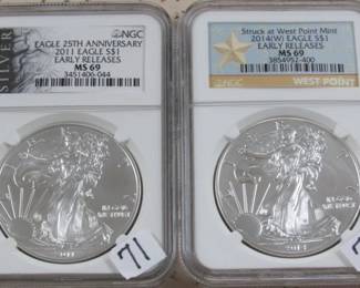 NGC Silver Eagles