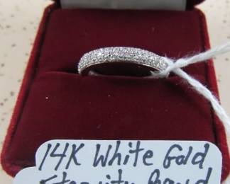 14K White Gold Eternity Band - Approx. 2 cttw