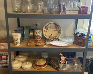 Kitchenware, Vases & Metal Shelving