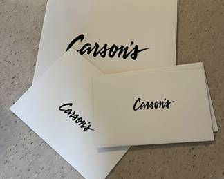 Vintage Carson's Gift Boxes