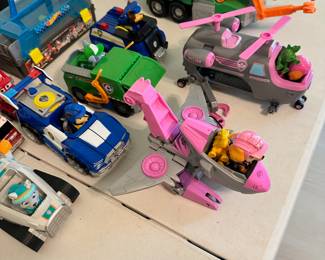 Paw Patrol vehicles and figures